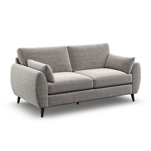 Nova 3 Seater Sofa in Canna Grey Fabric