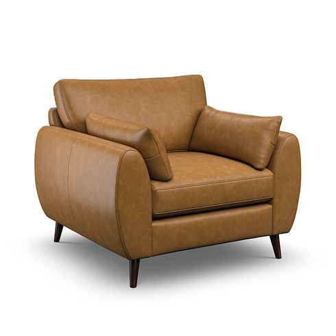 Nova Armchair in Brown Leather