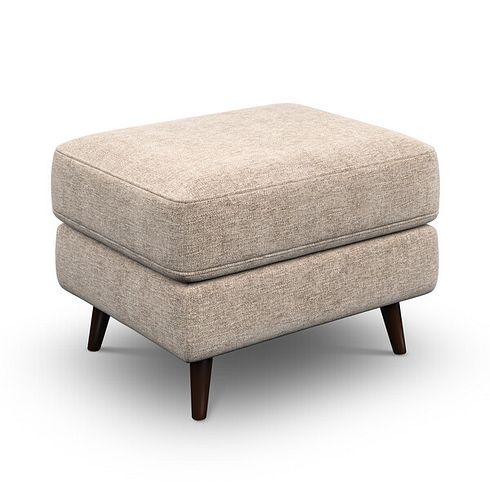 Nova Footstool in Arlan Abalone Fabric