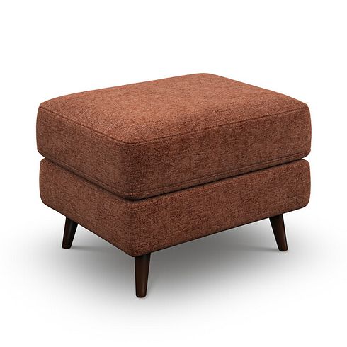 Nova Footstool in Arlan Copperwood Fabric