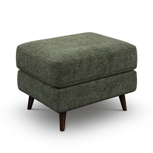 Nova Footstool in Arlan Mossy Fabric