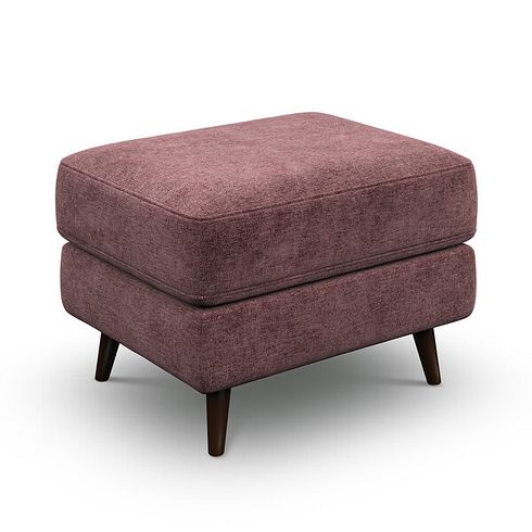 Nova Footstool in Arlan Rosewood Fabric