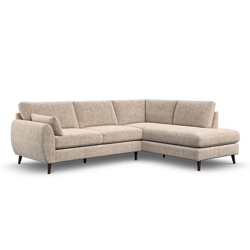 Nova Left Hand Corner Chaise Sofa in Arlan Abalone Fabric