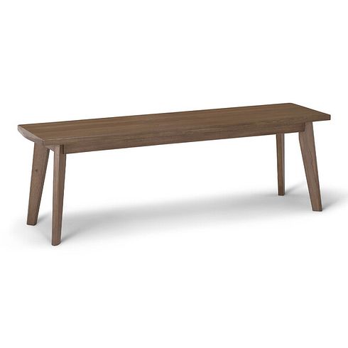 Oaklee Walnut Stained Solid Oak Dining Bench 140cm