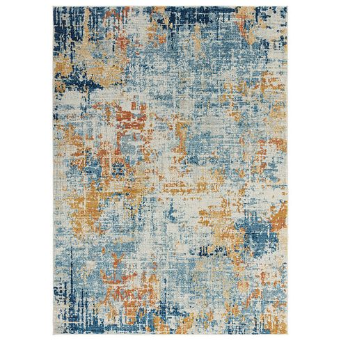 Pablo Rug 160 x 230cm - BlueOchreRust