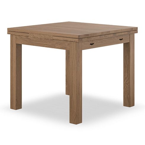 Pembroke Antique Finish Solid Oak Extending Dining Table 90-150cm