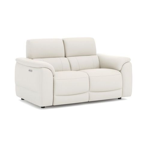 Phoenix 2 Seater Power Recliner Sofa in  Bone China Leather
