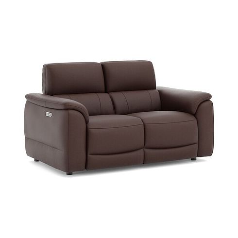 Phoenix 2 Seater Power Recliner Sofa in  Chestnut Leather