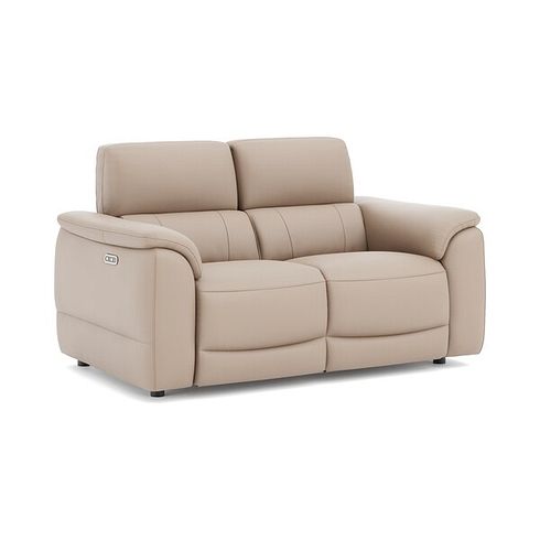 Phoenix 2 Seater Power Recliner Sofa in  Mushroom Leather