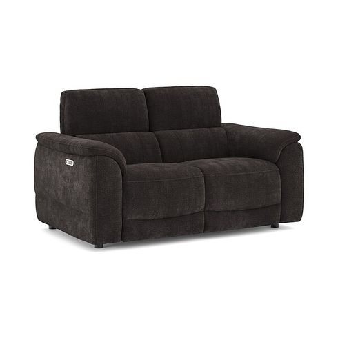 Phoenix 2 Seater Power Recliner Sofa with Adjustable Power Headrests in  Manhattan Mushroom Fabric