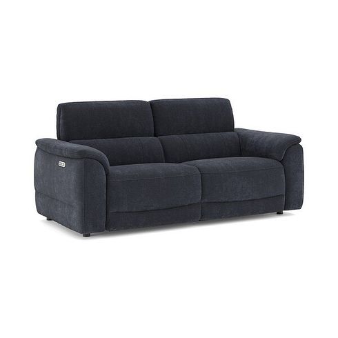 Phoenix 3 Seater Power Recliner Sofa in  Manhattan Indigo Fabric