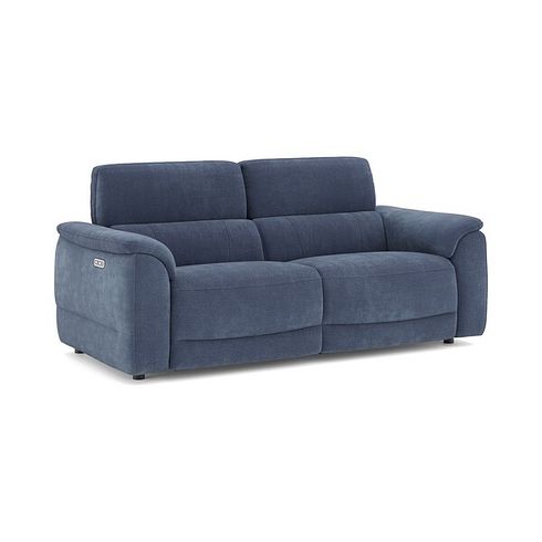 Phoenix 3 Seater Power Recliner Sofa in  Manhattan Navy Fabric