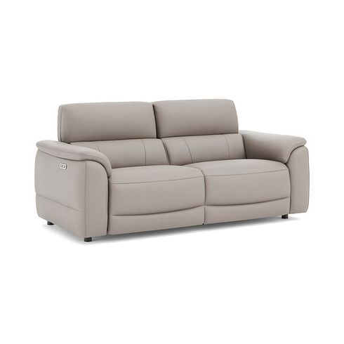 Phoenix 3 Seater Power Recliner Sofa in  Oyster Leather