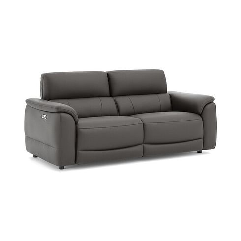 Phoenix 3 Seater Power Recliner Sofa in  Storm Leather