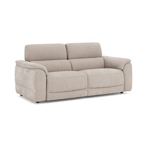 Phoenix 3 Seater Power Recliner Sofa with Adjustable Power Headrests in  Manhattan Cotton Fabric