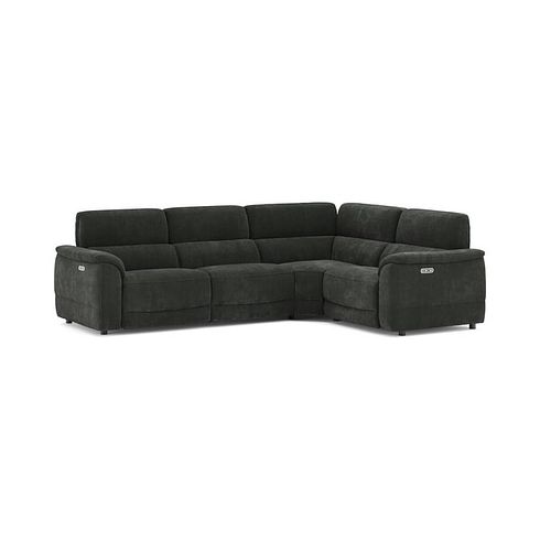 Phoenix Left hand Corner Electric Recliner Sofa in  Manhattan Pine Fabric