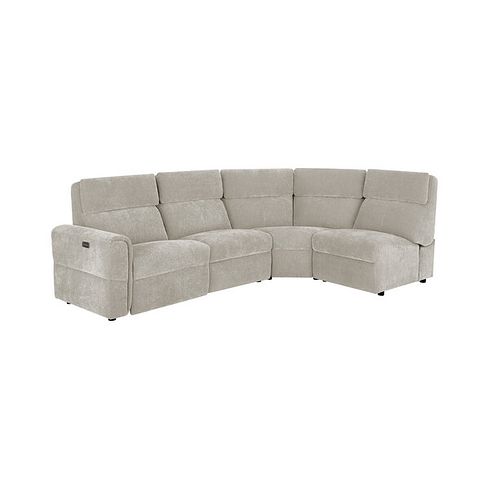 Samson Electric Recliner Modular Group 4 in Amigo Dove Fabric