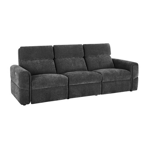 Samson Electric Recliner Modular Group 9 in Amigo Coal Fabric