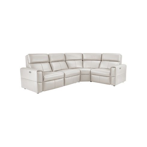Samson Electric Recliner Modular Group 2 in White Leather
