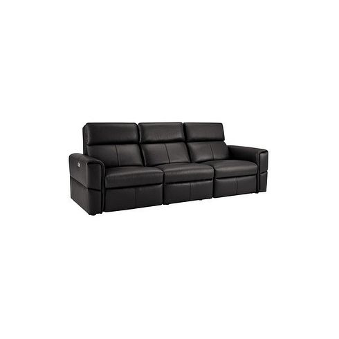 Samson Electric Recliner Modular Group 9 in Black Leather