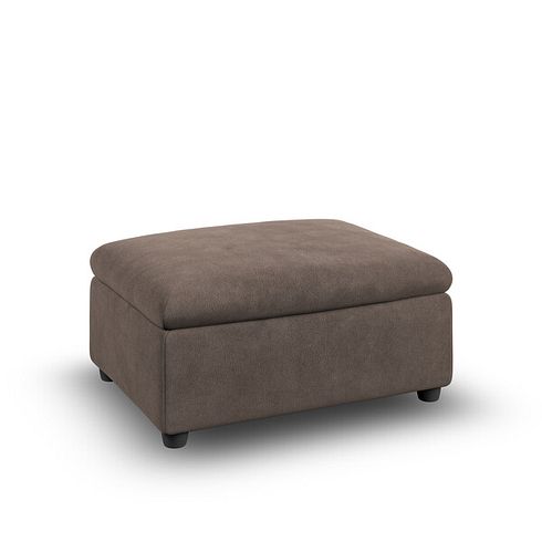 Santorini Storage Footstool in Nomad Driftwood Fabric