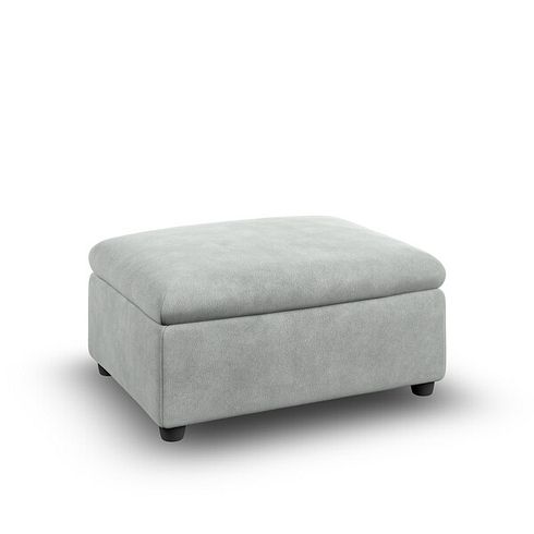 Santorini Storage Footstool in  Nomad Pebble Fabric