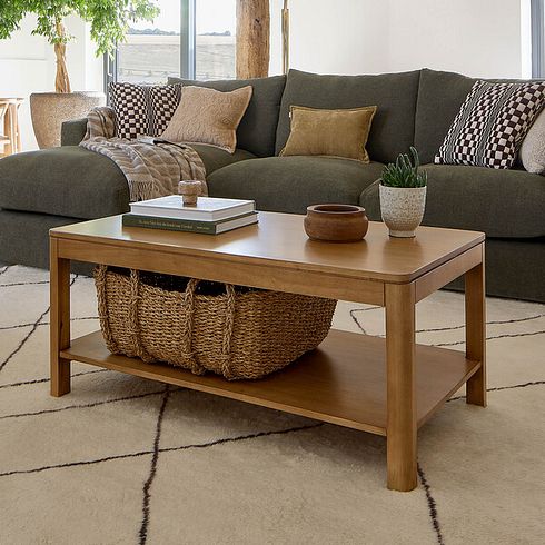 Savannah Solid Heveawood Coffee Table