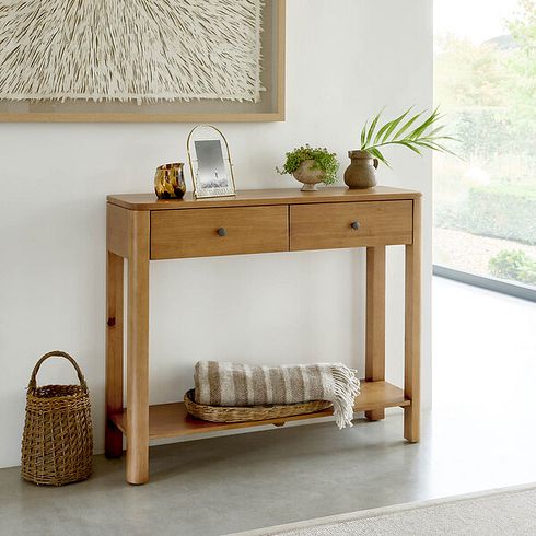 Savannah Solid Heveawood Console Table