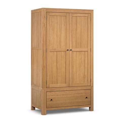 Savannah Solid Heveawood Double Wardrobe