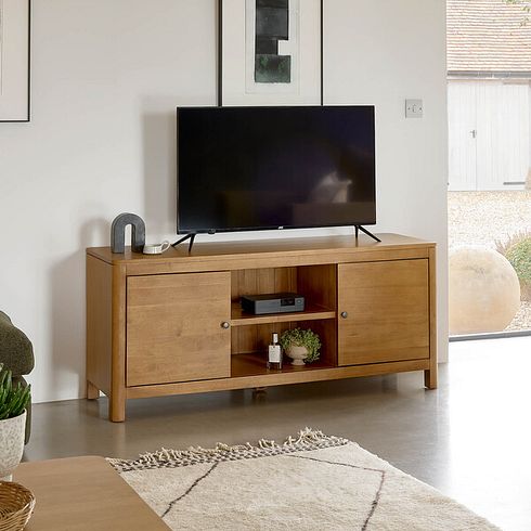 Savannah Solid Heveawood Large TV Unit