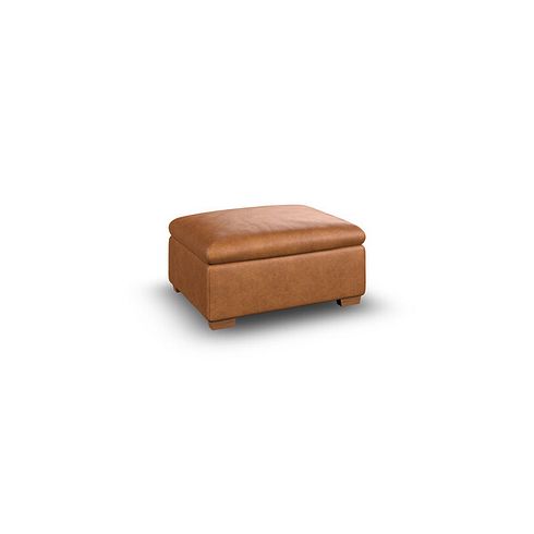 Selby Storage Footstool in Virgo Cognac Leather