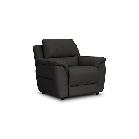 Theo Armchair in Storm Leather