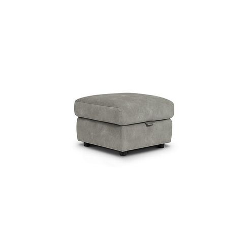 Theo Storage Footstool in Dexter Stone Fabric