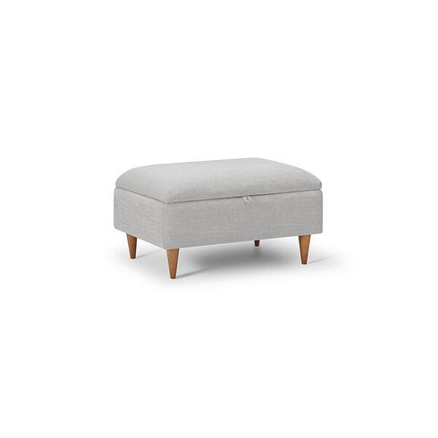 Thornley Storage Footstool in Ice Fabric
