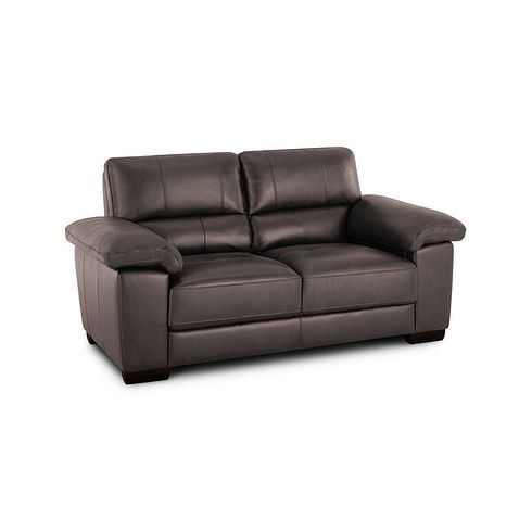Turin 2 Seater Sofa in Dark Grey Leather