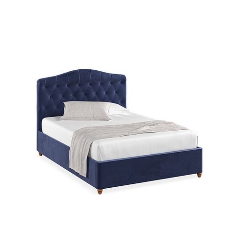 Windsor Double Ottoman Storage Bed in Sunningdale Indigo Fabric