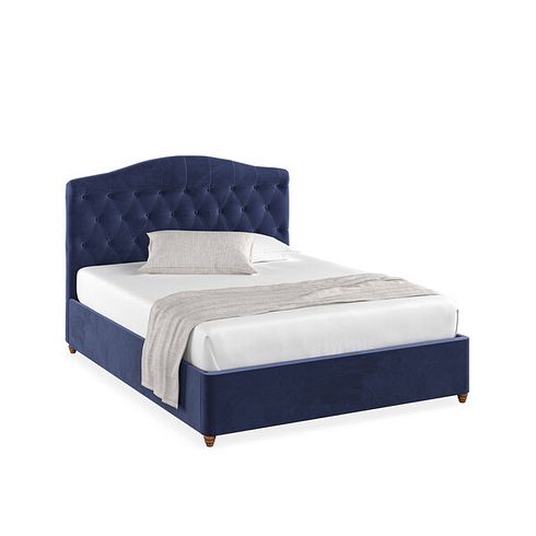 Windsor King-size Ottoman Storage Bed in Sunningdale Indigo Fabric