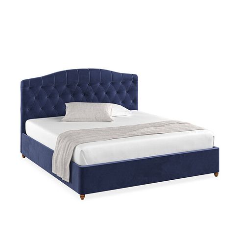 Windsor Super King-size Ottoman Storage Bed in Sunningdale Indigo Fabric