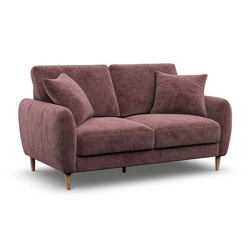 Zara 2 Seater Sofa in Arlan Rosewood Fabric