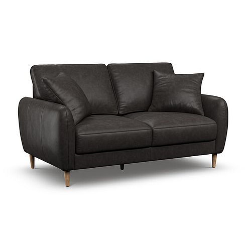 Zara 2 Seater Sofa in Ash Leather