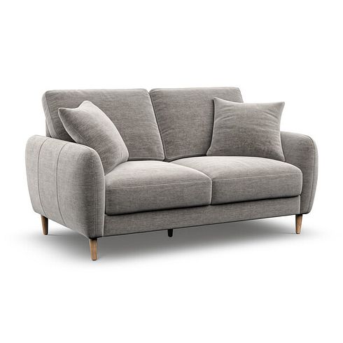 Zara 2 Seater Sofa in Canna Grey Fabric