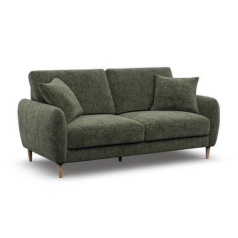 Zara 3 Seater Sofa in Arlan Mossy Fabric