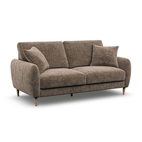Zara 3 Seater Sofa in Arlan Smokestone Fabric