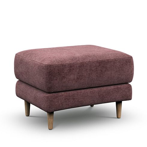 Zara Footstool in Arlan Rosewood Fabric