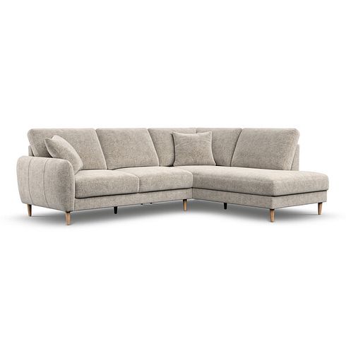 Zara Left Hand Corner Chaise Sofa in Arlan Noble Fabric