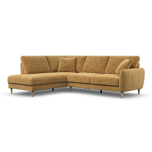 Zara Right Hand Corner Chaise Sofa in Arlan Honeycomb Fabric