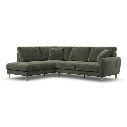Zara Right Hand Corner Chaise Sofa in Arlan Mossy Fabric