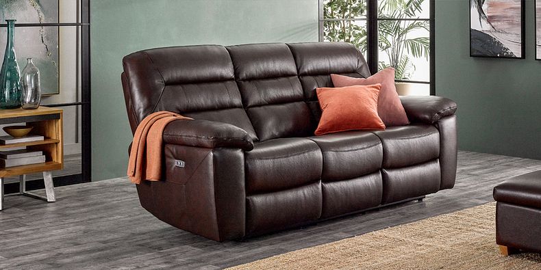 Brown Leather Recliner Sofas