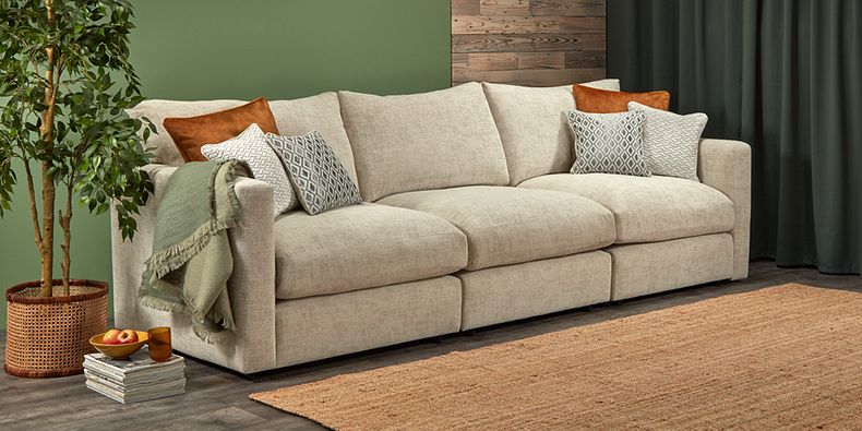 Beige 3-Seater Sofas