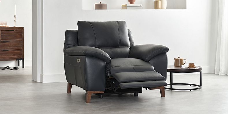 Black Leather Armchairs